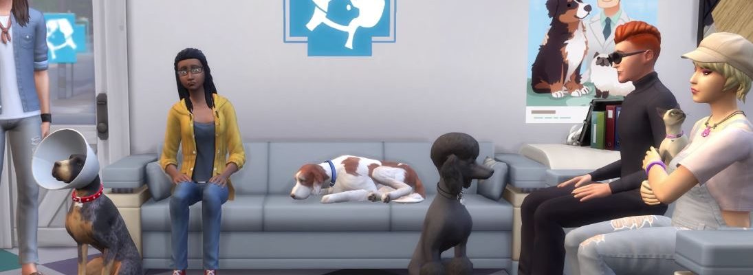 Livestream zur Tierarztpraxis in Die Sims 4 Hunde und Katzen am